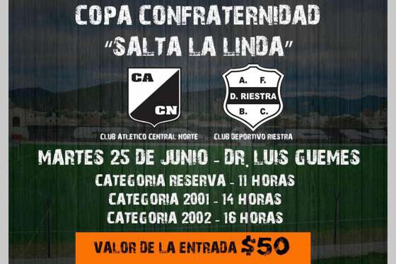 Se juega la Copa Confraternidad “Salta La Linda”