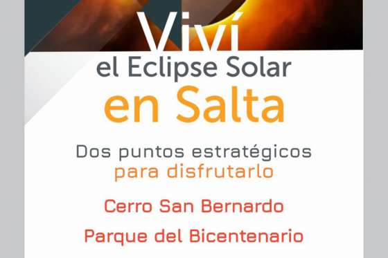 Mañana se podrá disfrutar el eclipse solar desde el Parque Bicentenario y el cerro San Bernardo