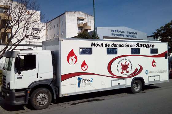 Jornada de promoción y colecta de sangre en el hospital Materno Infantil