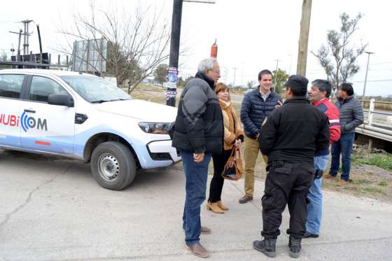 Comenzó en Güemes el proceso de instalación de las nuevas cámaras de seguridad