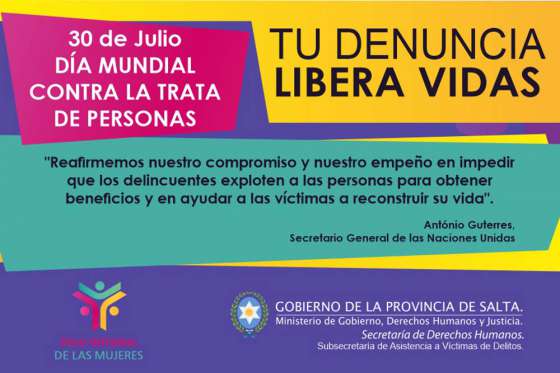 Hoy se conmemora el Día Mundial contra la Trata de Personas