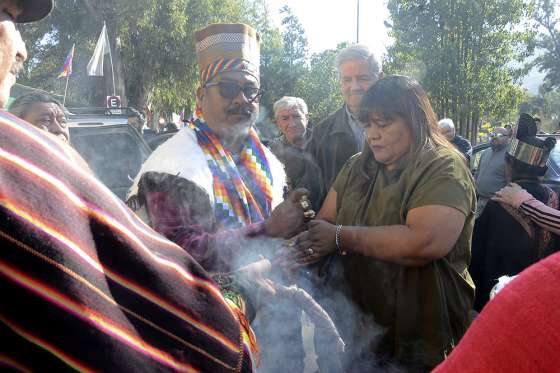 Junto a representantes originarios se celebró el día de la Madre Tierra