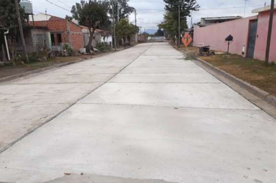 Finalizó obra de pavimentación en El Carril