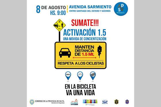 Seguridad Vial concientizará sobre la importancia del ciclista como actor vial