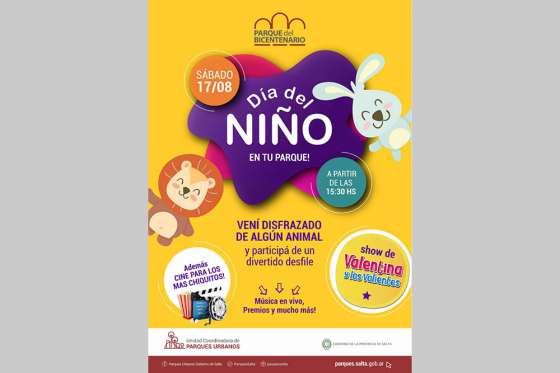 Actividades para el día del niño en los Parques Urbanos