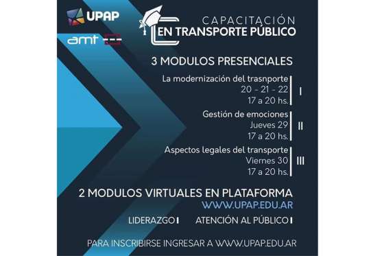 Continúan abiertas las inscripciones para la capacitación sobre transporte público