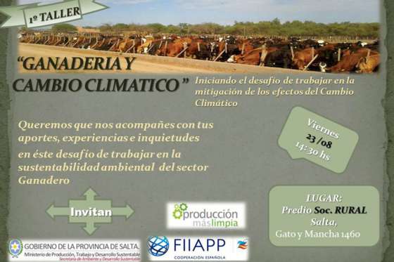 Se realizará el primer taller de Ganadería y Cambio Climático