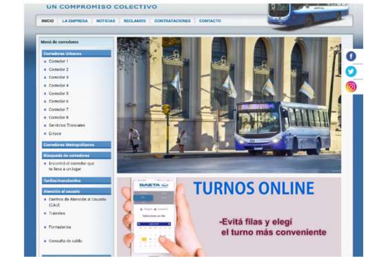 Turnos online en Saeta