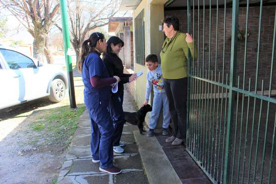 Continúa el relevamiento poblacional en el Área Operativa sanitaria Norte