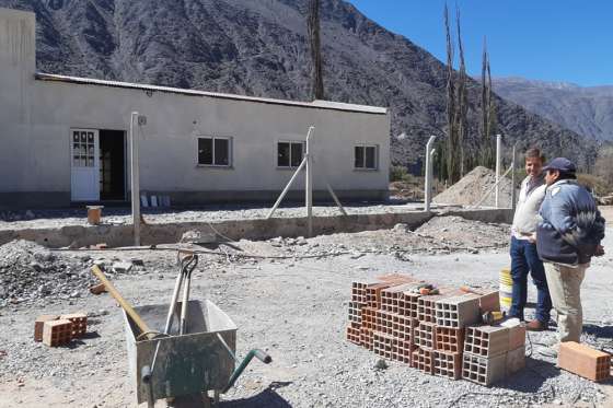 Está en la etapa final la construcción del puesto sanitario de paraje El Gólgota