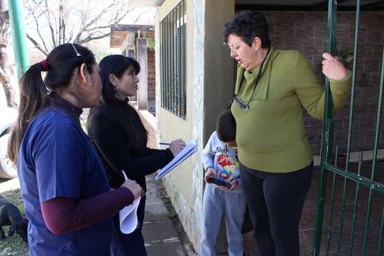 Continúa el revelamiento sanitario que realiza el Área Operativa Norte de Capital