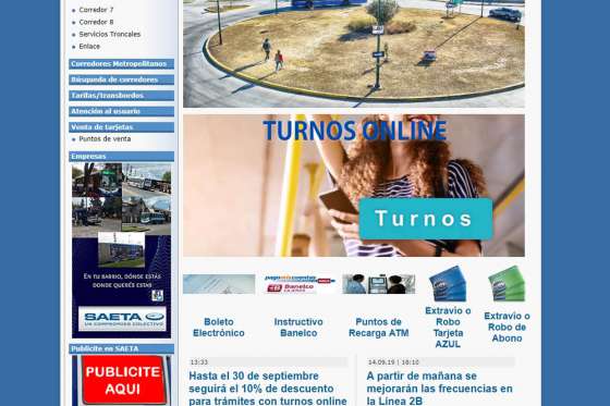 El 10% de descuento para trámites con turnos online en Saeta continúa hasta el lunes 30