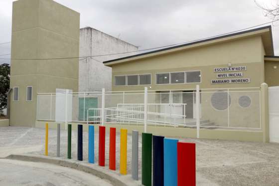 Finalizó la construcción de un establecimiento educativo de nivel inicial en la escuela Mariano Moreno