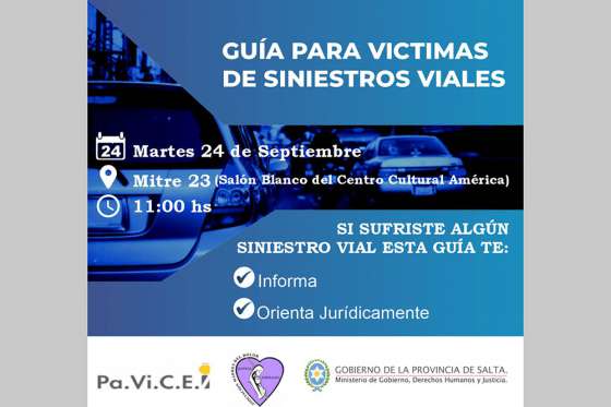 Presentan hoy la primera guía para víctimas viales