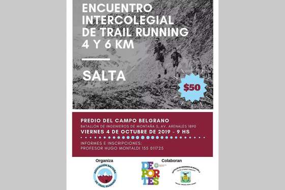 Se presenta el primer Encuentro Intercolegial de Trail Running