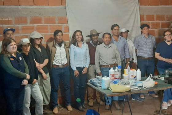 Productores ganaderos de Guachipas recibieron mochilas veterinarias