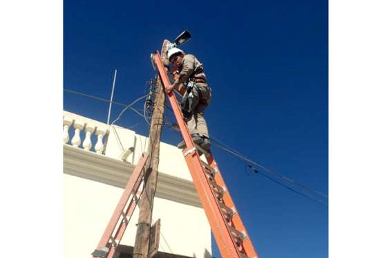 Comenzó la instalación de cámaras de seguridad en Cachi