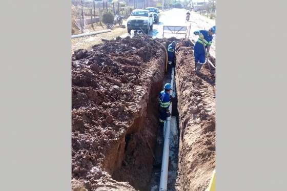 Mejoras en el servicio de desagües cloacales en El Galpón