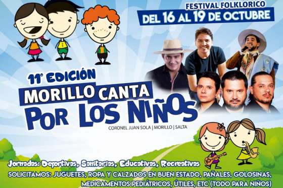 Hoy se realizará el lanzamiento del festival Morillo Canta por los Niños