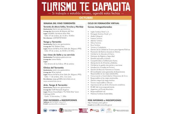 Continúan las actividades gratuitas destinadas al sector turístico