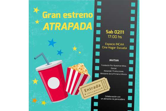 Jóvenes de hogares convivenciales estrenan “ATRAPADA” un cortometraje de su autoría