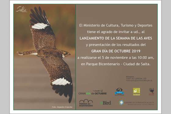 Hoy se realizará el lanzamiento de la Semana de las Aves