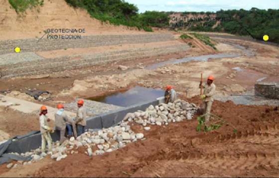 Avanzan las obras de estabilización del cauce del río Tartagal 