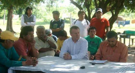 El ministro Marocco se reunió con caciques en el norte provincial