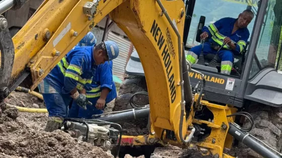 Aguas del Norte completó los trabajos de reparación de cañería en Villa Juanita