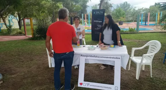 Seguridad participó de la jornada de concientización ciudadana en Rosario de Lerma