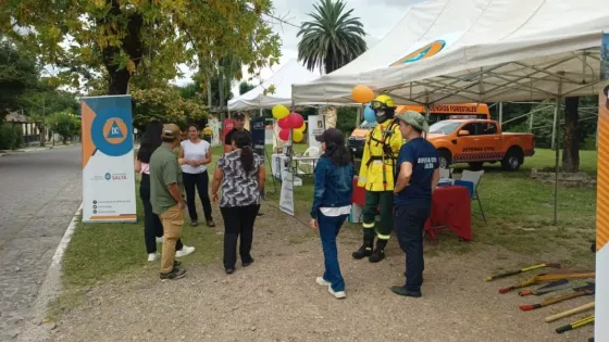 Vecinos de La Caldera participaron de la jornada preventiva de seguridad