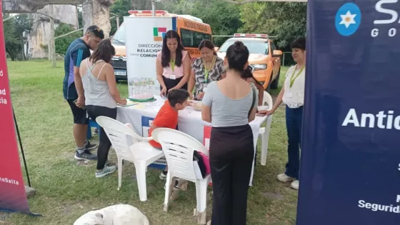 Vecinos de La Caldera participaron de la jornada preventiva de seguridad