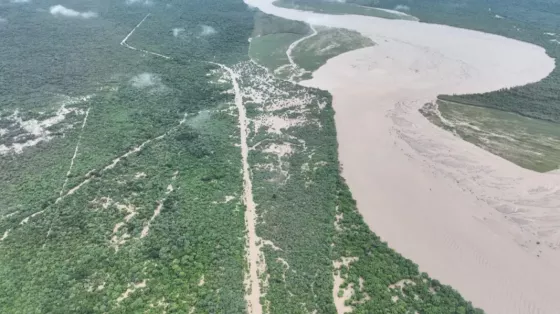 Relevamiento de Defensa Civil de zonas de riesgo en Santa Victoria Este