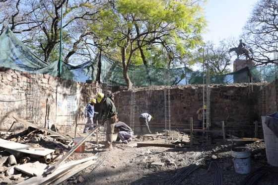 Inició la segunda etapa de obras de la puesta en valor del monumento al General Martín Miguel de Güemes