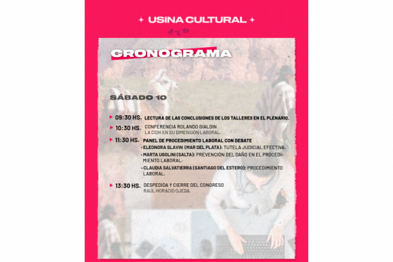 Inicia hoy el Congreso Nacional e Internacional de Derecho en la Usina Cultural