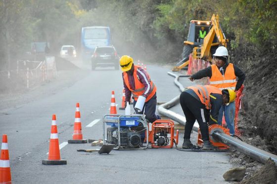 Construyen una nueva red distribuidora de agua en La Calderilla