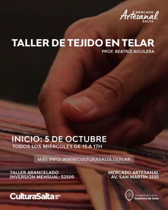 El Mercado Artesanal de Salta dictará talleres de oficios a la comunidad