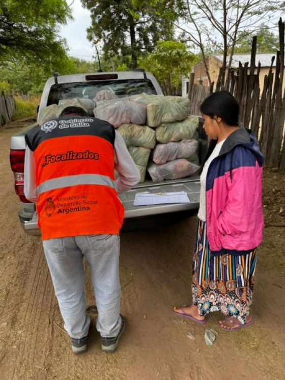 Operativos de distribución de módulos focalizados para Salvador Mazza y el departamento Anta