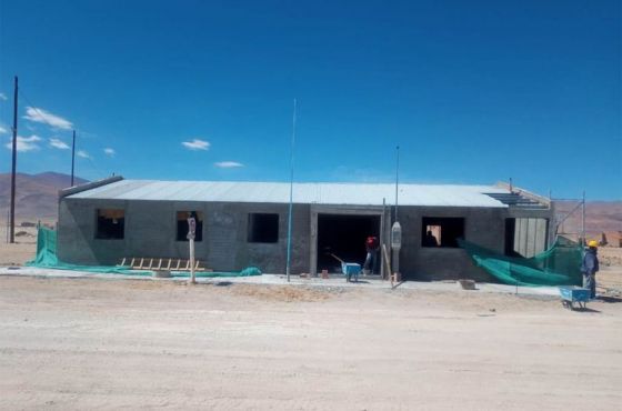 Construyen un nuevo puesto sanitario en Salar de Pocitos