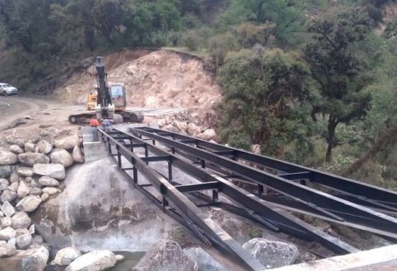 Avanza la construcción de cuatro puentes vehiculares en la ruta provincial 7