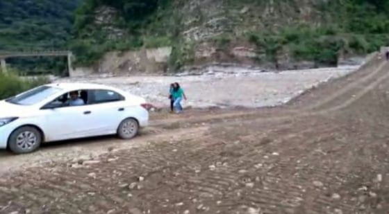 Se rehabilitó el paso a Los Toldos por el puente Bailey