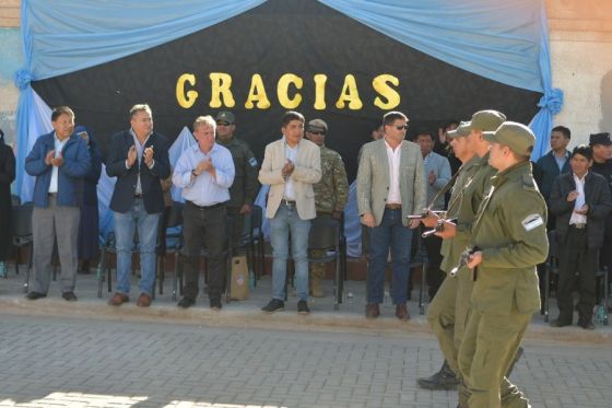 El Gobierno inauguró obras de pavimento articulado en calles céntricas de San Antonio de los Cobres