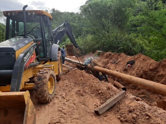 Aguas del Norte reparó un tramo del acueducto El Aguay