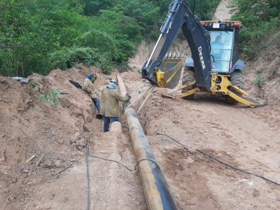 Aguas del Norte reparó un tramo del acueducto El Aguay