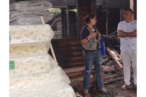 Desarrollo Social brinda asistencia a familias afectadas por temporal de lluvia y viento