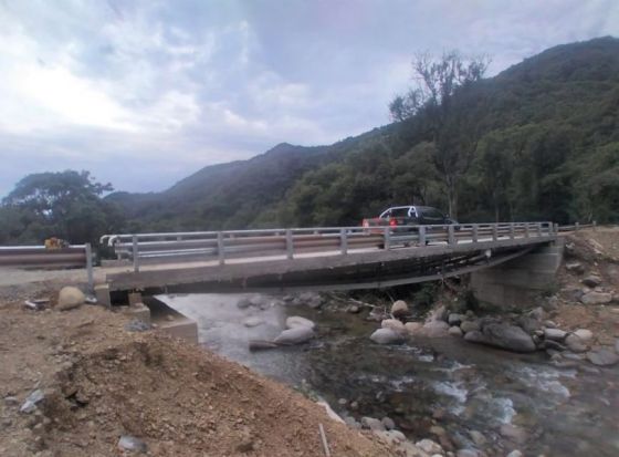 Finalizó la construcción de cuatro puentes vehiculares en la ruta provincial 7