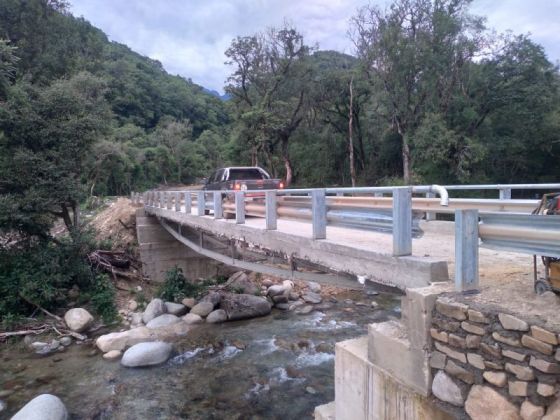 Finalizó la construcción de cuatro puentes vehiculares en la ruta provincial 7