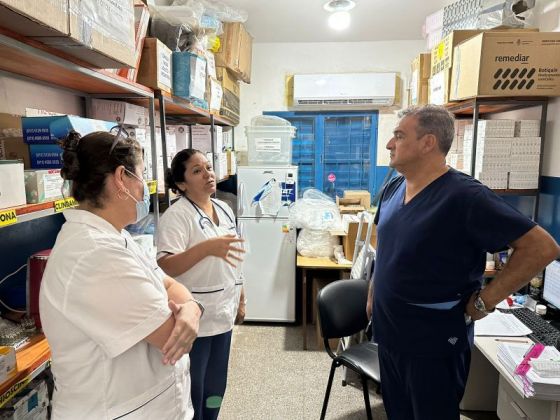 El ministro Mangione supervisó los servicios de salud del departamento Orán