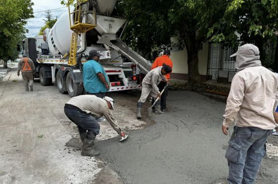 Aguas del Norte realiza la reposición de calzada en más de 30 barrios de la ciudad