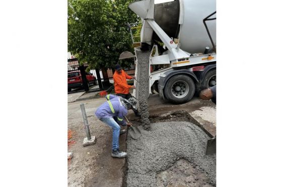 Aguas del Norte realiza la reposición de calzada en más de 30 barrios de la ciudad